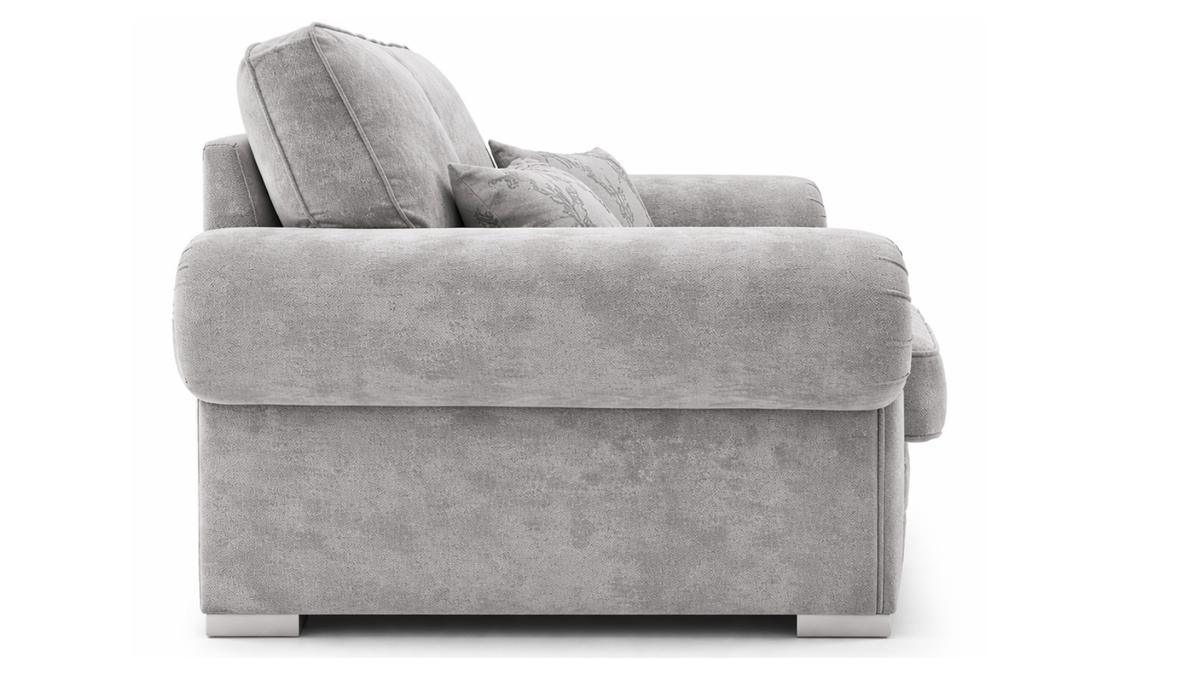 Verona Light Grey Fabric 2+3 Seater Sofa Set – Luxury Family Living Room Sofa Suite UK