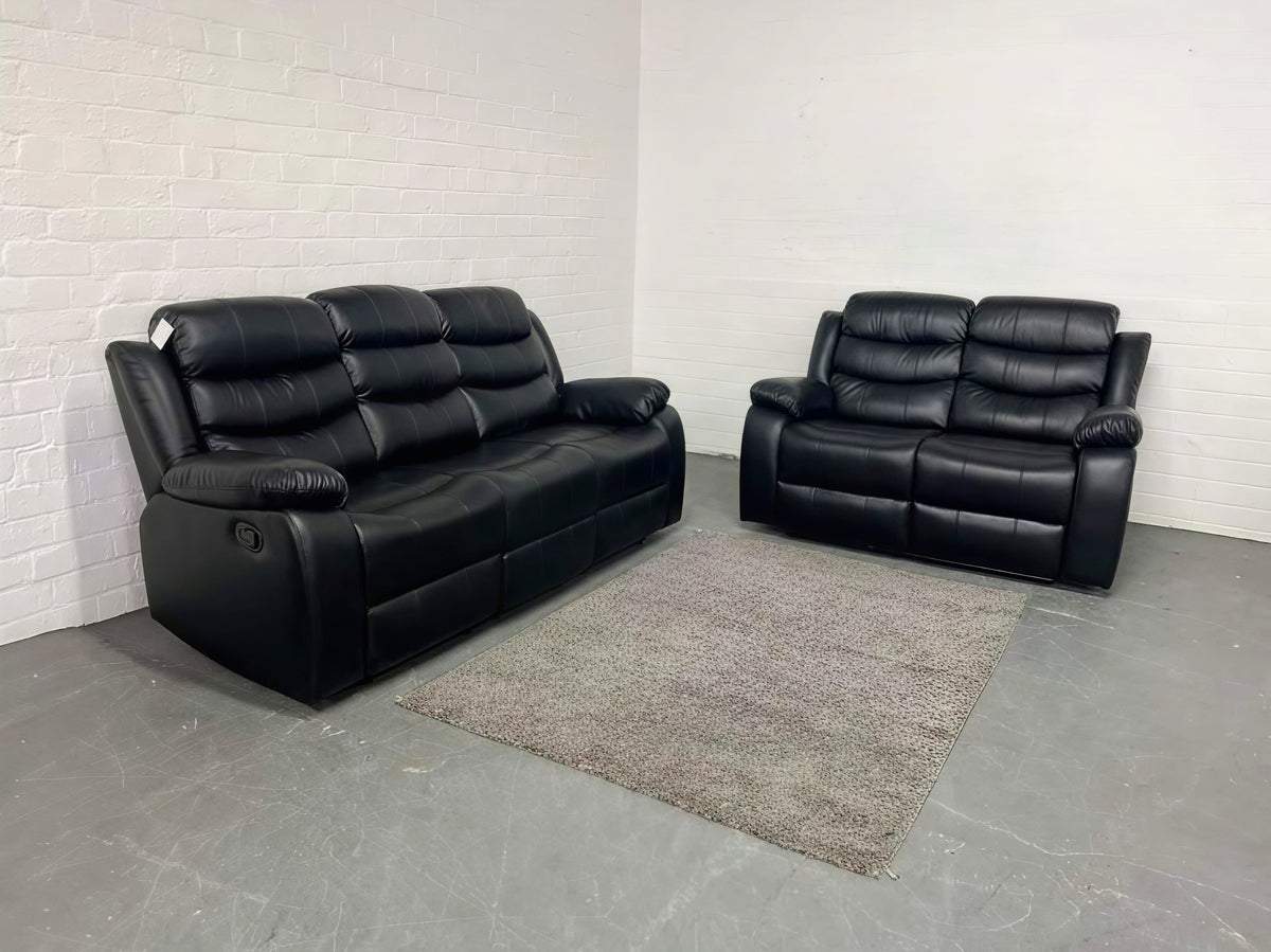 Luxury Recliner Corner Sofa UK | 5 Seater & 3+2 Sofa Set | Black, Brown & Grey