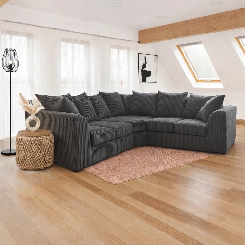 Jumbo Cord Corner Sofa – Ultimate Comfort & Style for Modern UK Homes