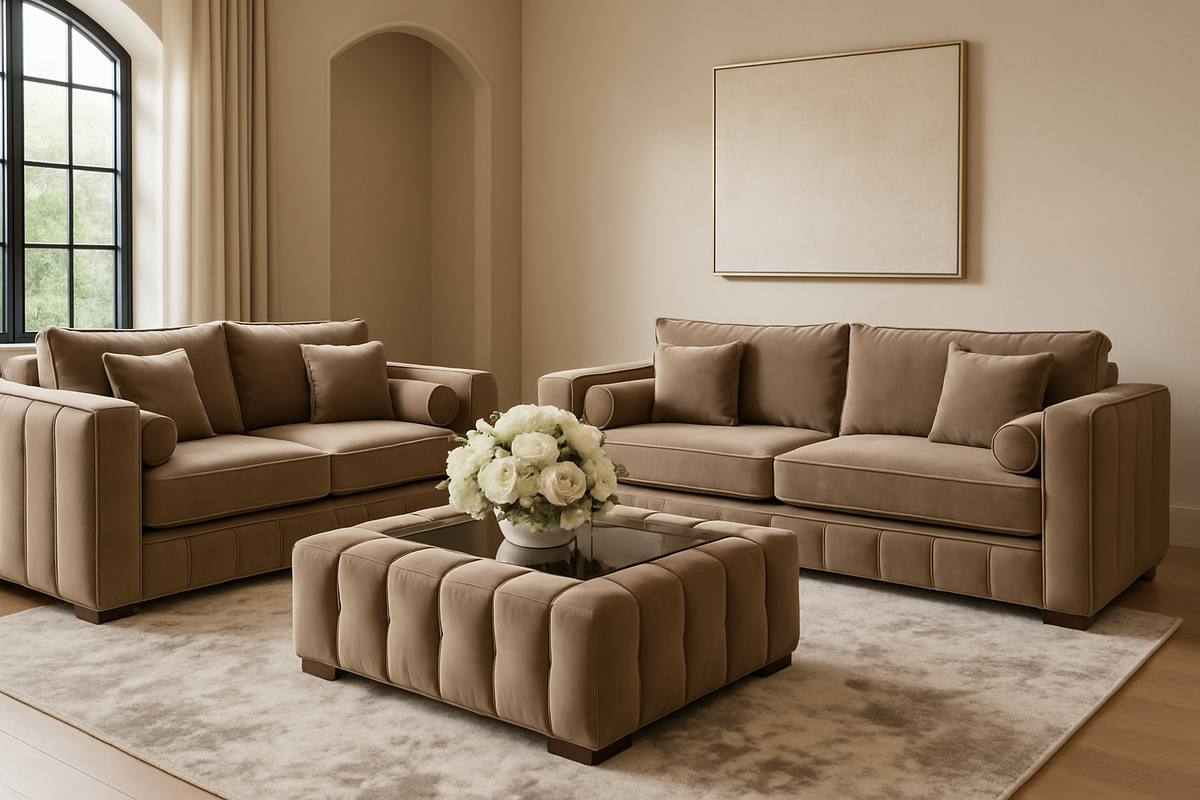 Luxury 3+2 Seater Velvet Sofa Set UK – Lilly Chesterfield Sofa Suite for Modern Living Room
