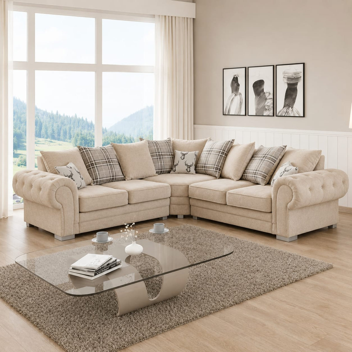 Verona Grey Armchair UK – Luxury Fabric Accent Chair for Modern Living Rooms
