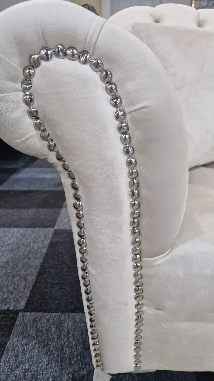 Elegance Chesterfield Sofa 3+2 Cream () LTD