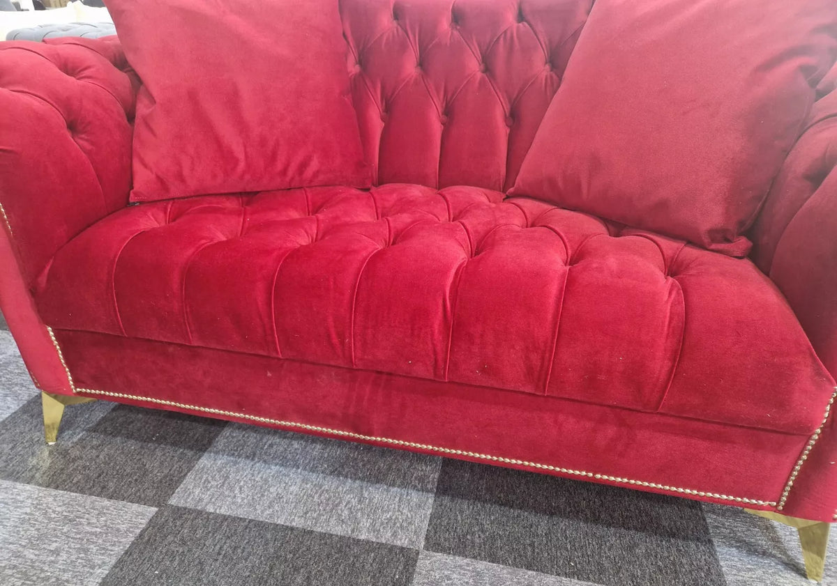 Elegance Chesterfield Sofa 3+2 Red () LTD