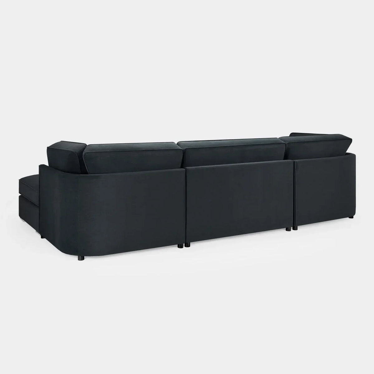 Beatrix Slate U Shape Corner Sofa – Luxury Velvet Fabric Corner Sofa UK