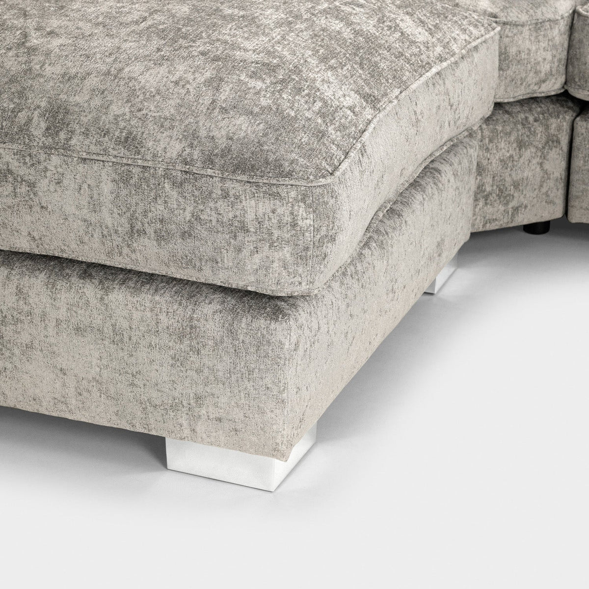 Bishop Scatterback Sofa Truffle U Shape Corner – Luxury Fabric Corner Sofa UK
