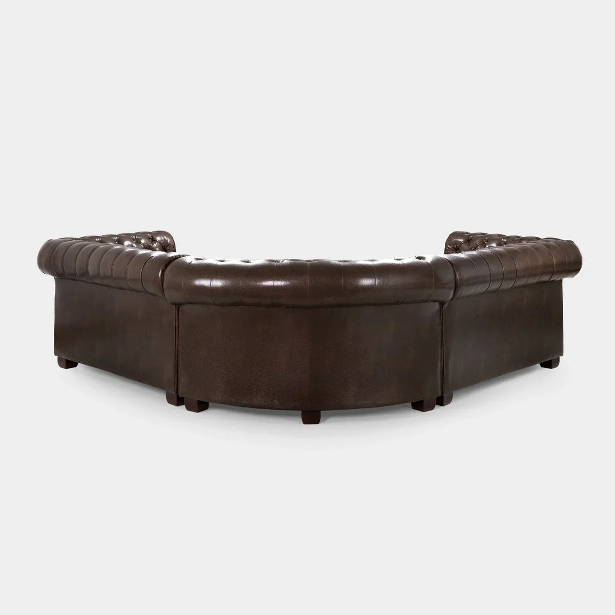Oxford Brown Leather Chesterfield Corner Sofa – Luxury Corner Sofa UK