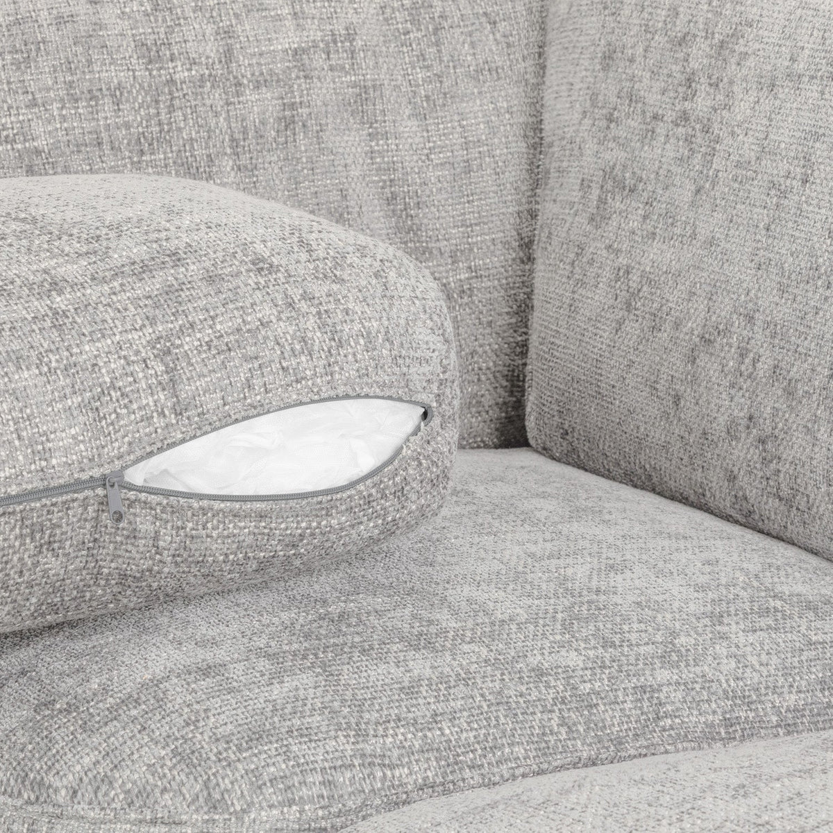 Esma Ivory U-Shape Corner Sofa – Modern Comfortable Family Sofa