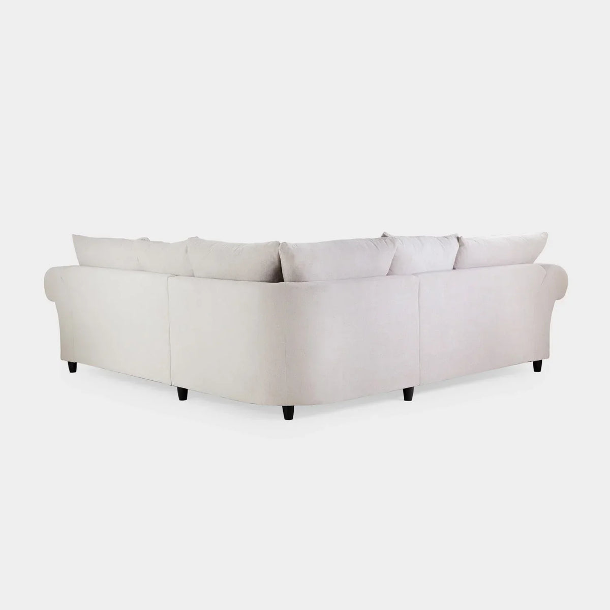 Verona Silver Plush Corner Sofa UK – Luxury Chesterfield Style Scatterback Corner Sofa for Modern Living Rooms