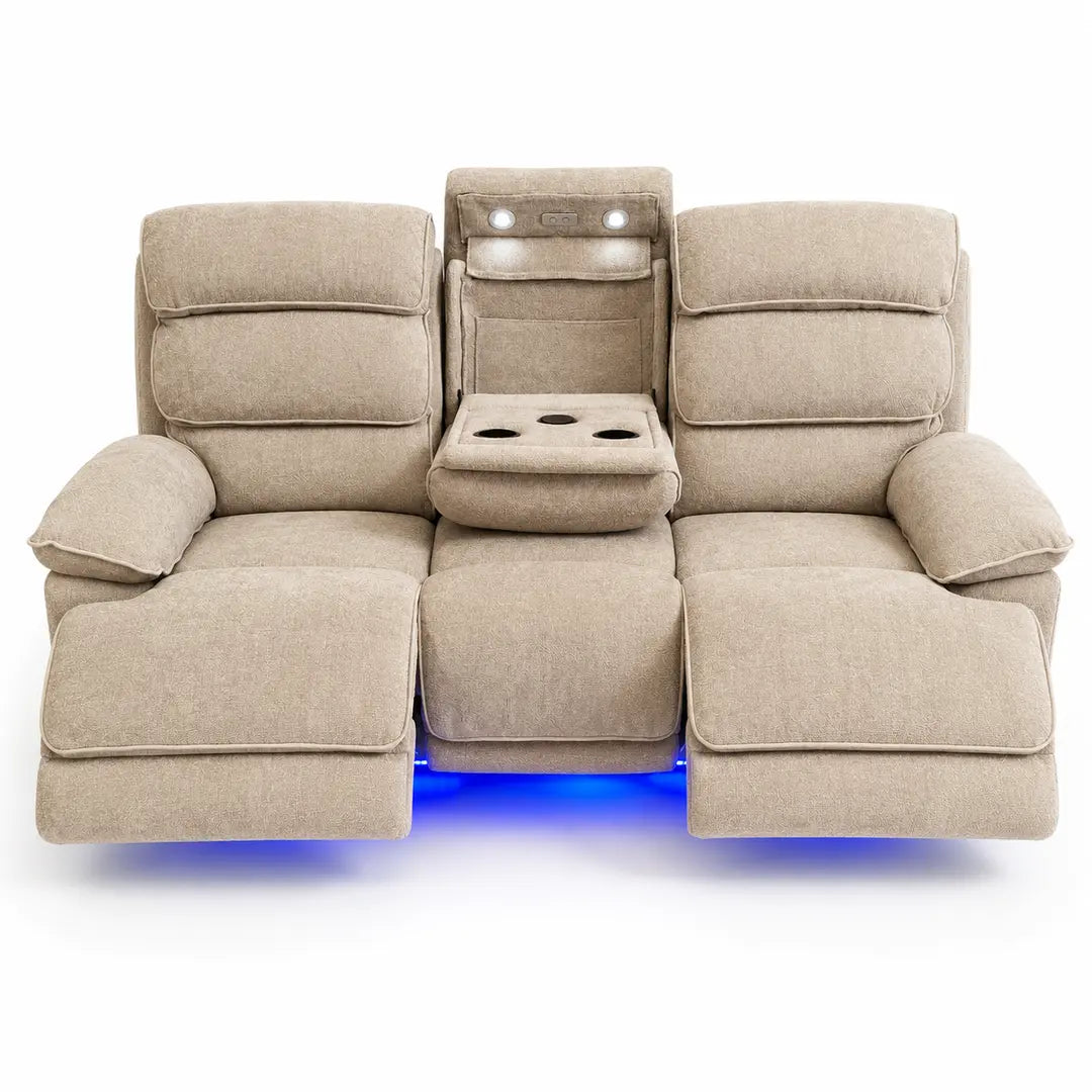 LAKELYN MUSIC 3 + 2 ELECTRIC RECLINER SOFA SET USB-C