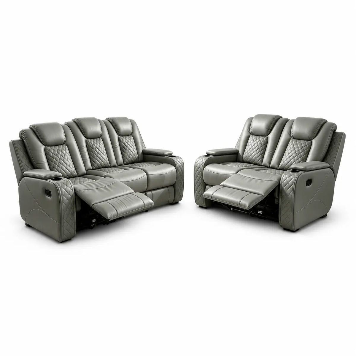 Antalya 3+2 Seater Leather Recliner Sofa Set