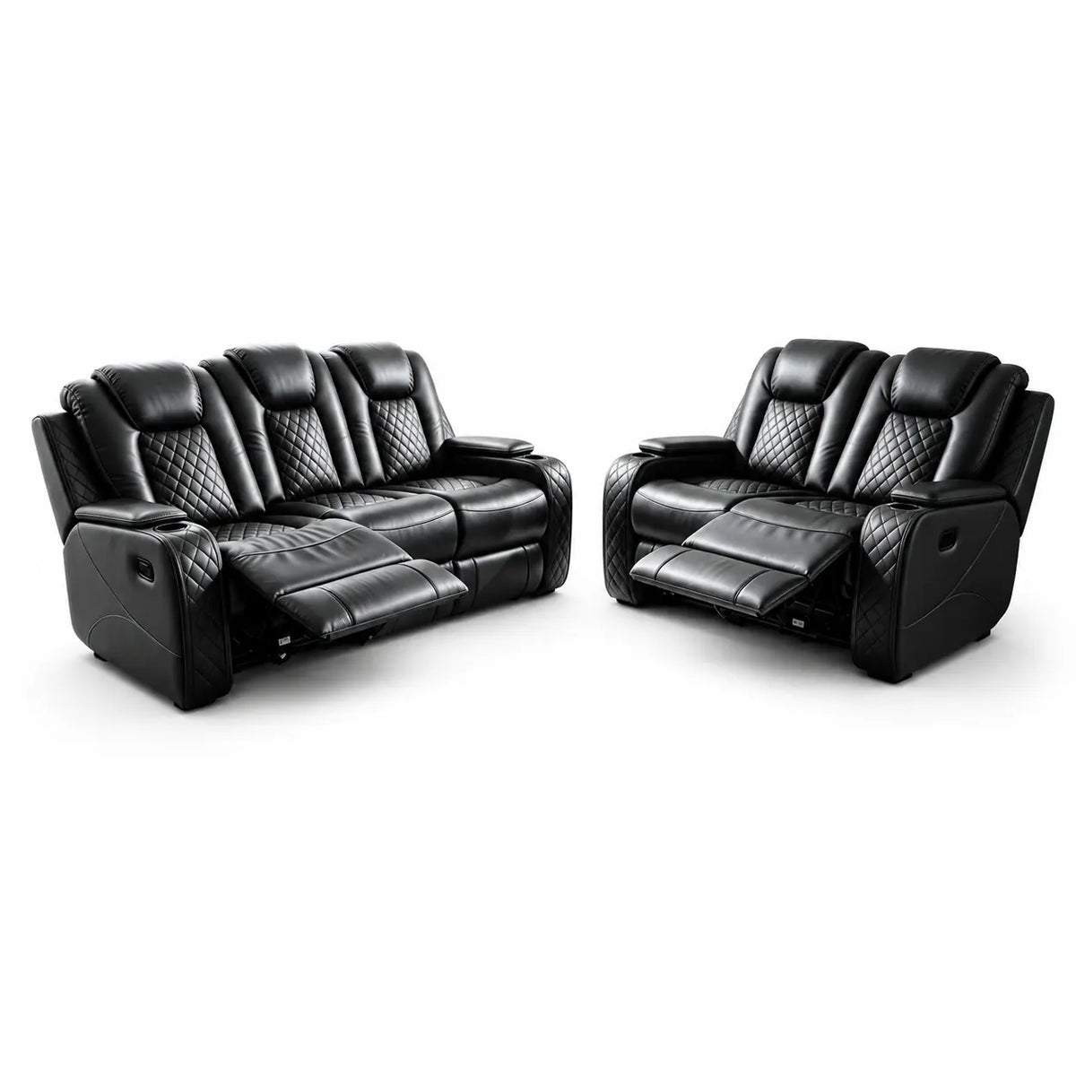 Antalya 3+2 Seater Leather Recliner Sofa Set