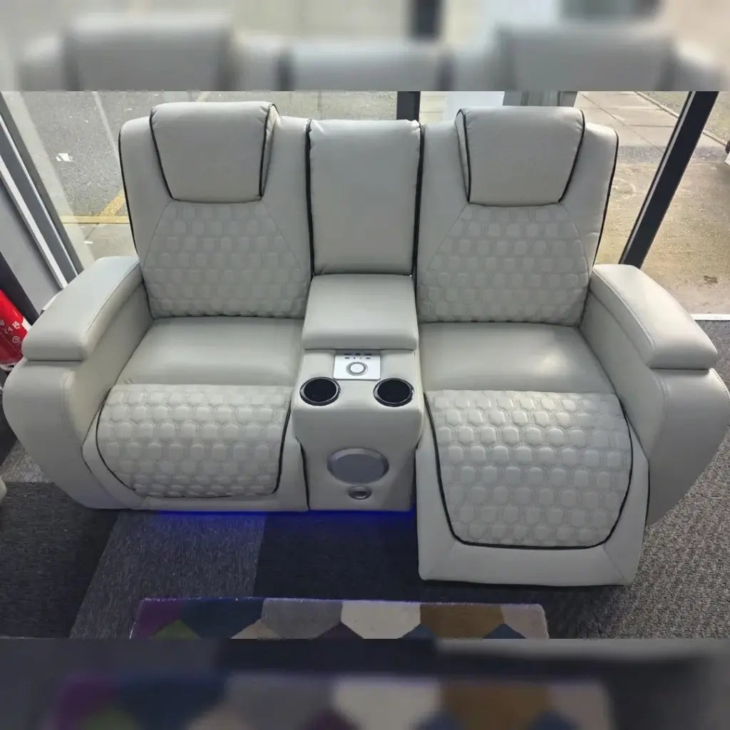 Malaga 3 + 2 (Music) Electrical Recliner Sofa Set ( Grey or Black)