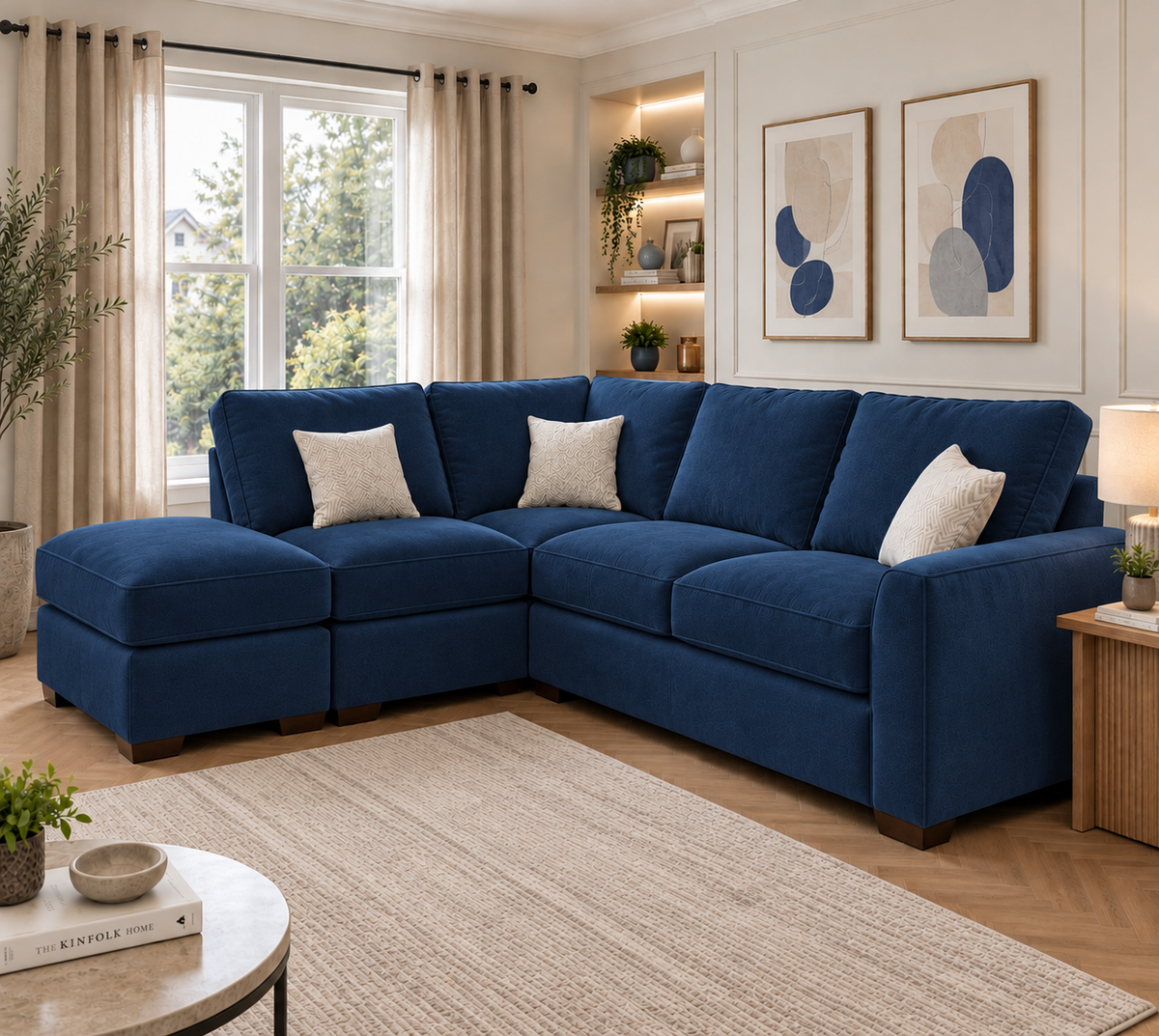 Premium Corner Sofa with Footstool – Only £399