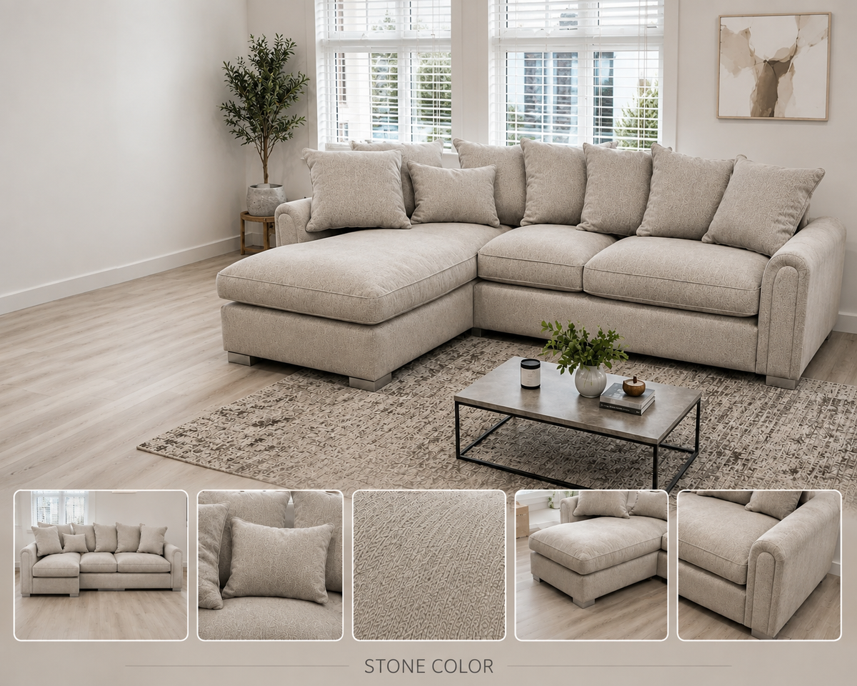 Premium Corner Sofa with Footstool – Only £399