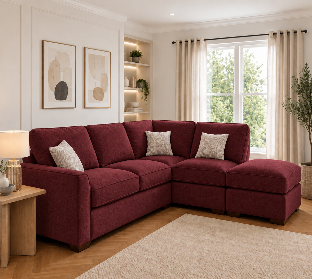 Premium Corner Sofa with Footstool – Only £399