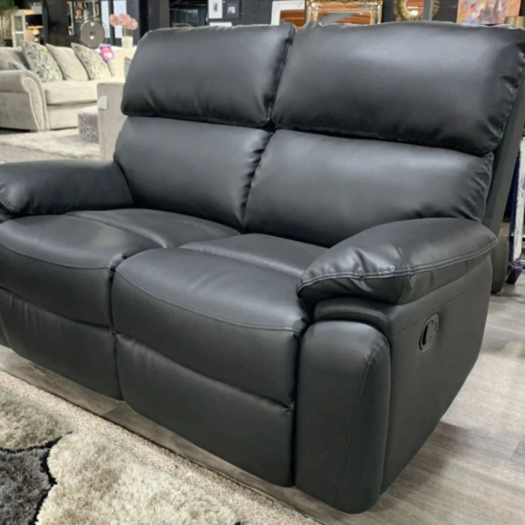 Valencia Leather 3+2 Recliner with cupholders and bluetooth speaker system