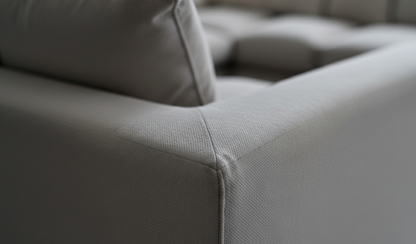 Dylon 5 Seater Corner Sofa – Grey Fabric Corner Couch for Modern Family Living