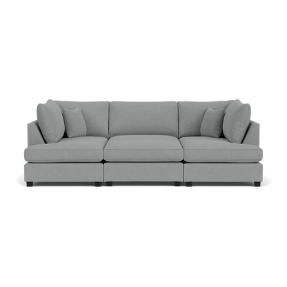 Aspen Light Grey U Shape Corner Sofa – Modern Fabric Family Sofa UK