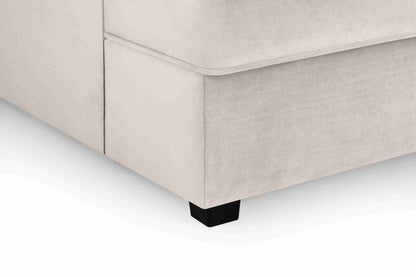 Beige Carnaby Cinema U Shape Sofa UK – Large Family Corner Sofa with Footstool