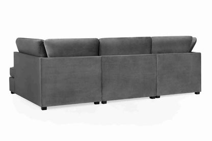 Carnaby Cinema U Shape Corner Sofa Grey | Large Family Sofa UK