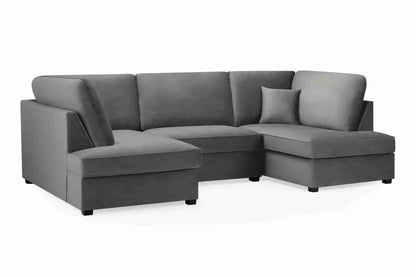 Carnaby Cinema U Shape Corner Sofa Grey | Large Family Sofa UK