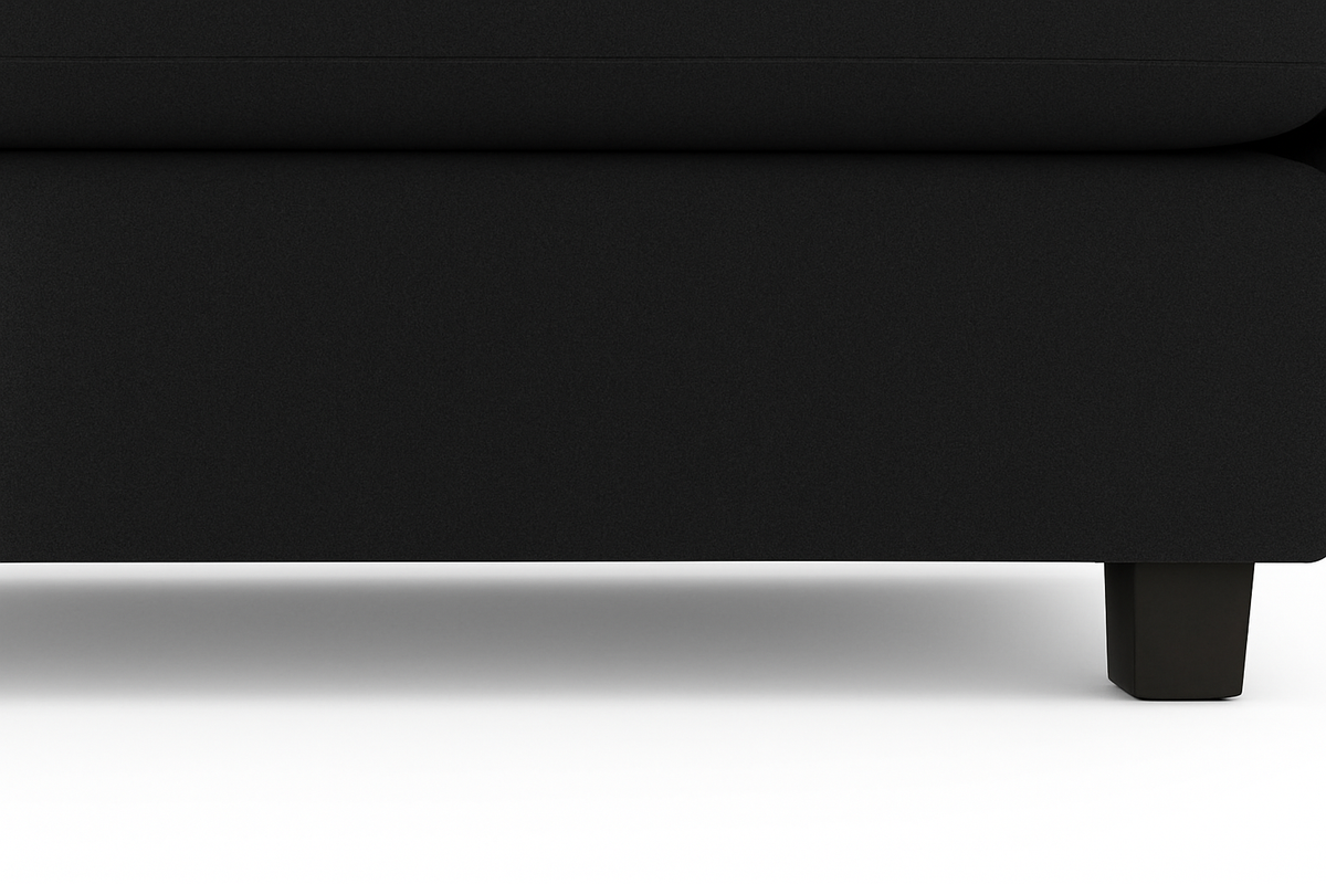Luxury Black U Shape Sofa UK – Carnaby Large Cinema Corner Sofa