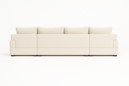 Light Cream U Shape Sofa UK – Lilly Large Corner Sofa with Deep Seating for Modern Living Rooms