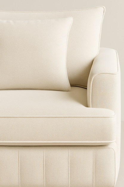 Light Cream U Shape Sofa UK – Lilly Large Corner Sofa with Deep Seating for Modern Living Rooms