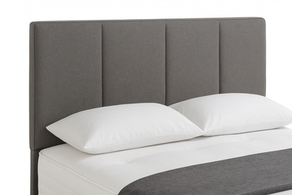 Grey Divan Bed with Mattress UK – Upholstered Headboard & Storage Options