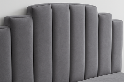 Luxury Velvet Panel Bed Frame UK – Premium Upholstered Bed with Mattress Options