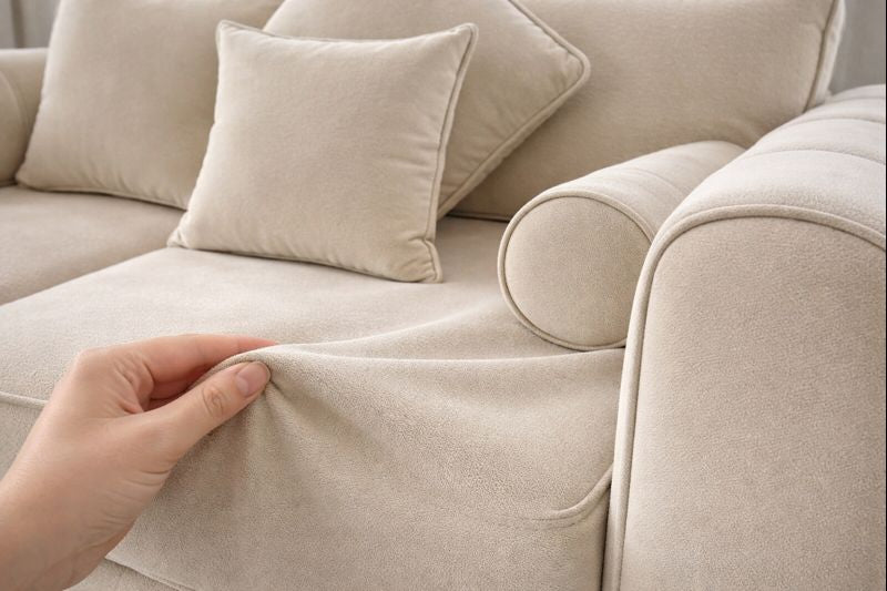 Lilly Cream 3+2 Seater Sofa Set with Matching Coffee Table – Luxury Modern Living Room Furniture
