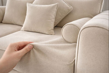 Lilly Cream 3+2 Seater Sofa Set with Matching Coffee Table – Luxury Modern Living Room Furniture