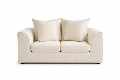Dylon 3+2 Seater Sofa Set in Cream with Footstool – Luxury Fabric Living Room Suite
