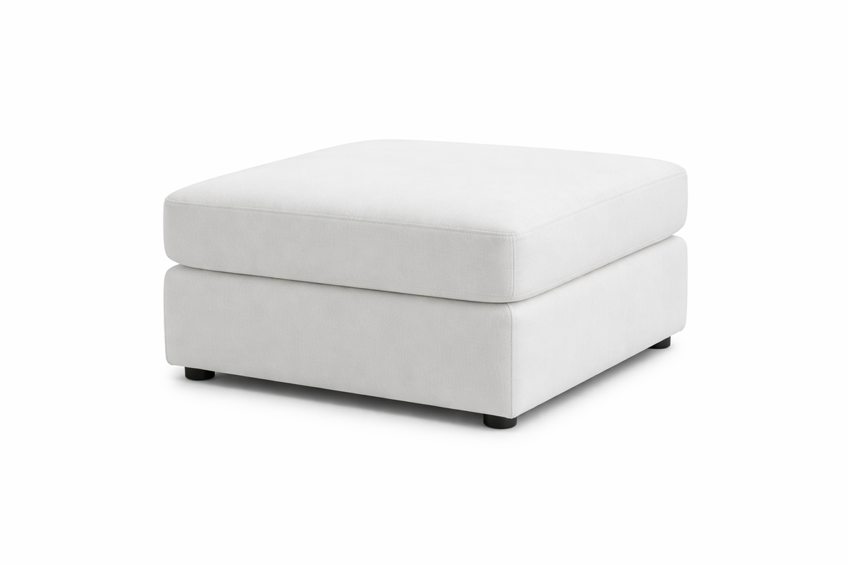 Dylon 3+2 Seater Sofa Set in Off-White with Footstool – Modern Luxury Fabric Living Room Suite
