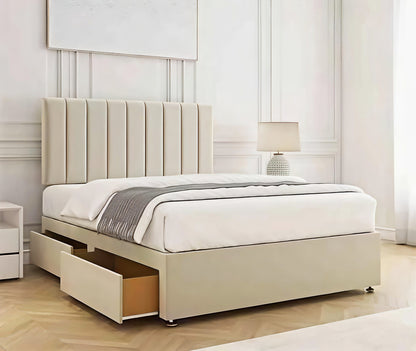 Luxury Divan Bed UK with Storage – Upholstered Bed Frame | Single, Double, King & Super King | Free Delivery