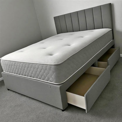 Luxury Divan Bed UK with Storage – Upholstered Bed Frame | Single, Double, King & Super King | Free Delivery