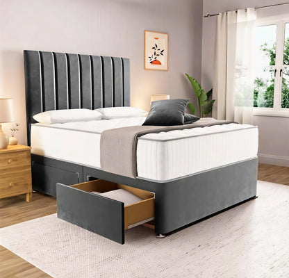 Luxury Divan Bed UK with Storage – Upholstered Bed Frame | Single, Double, King & Super King | Free Delivery