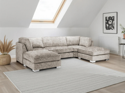 Truffle U Shape Sofa UK – Bishop Large Scatterback Corner Sofa with Deep Seating & Luxury Comfort