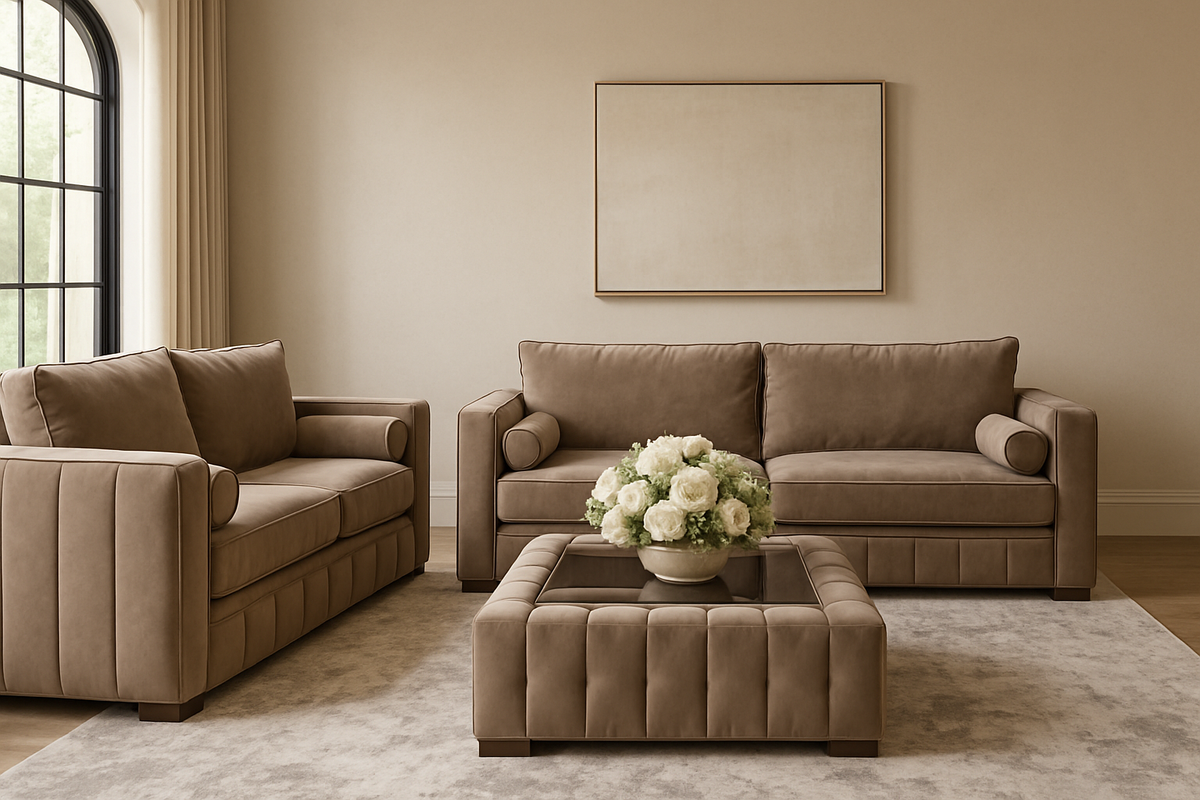 Luxury 3+2 Seater Velvet Sofa Set UK – Lilly Chesterfield Sofa Suite for Modern Living Room