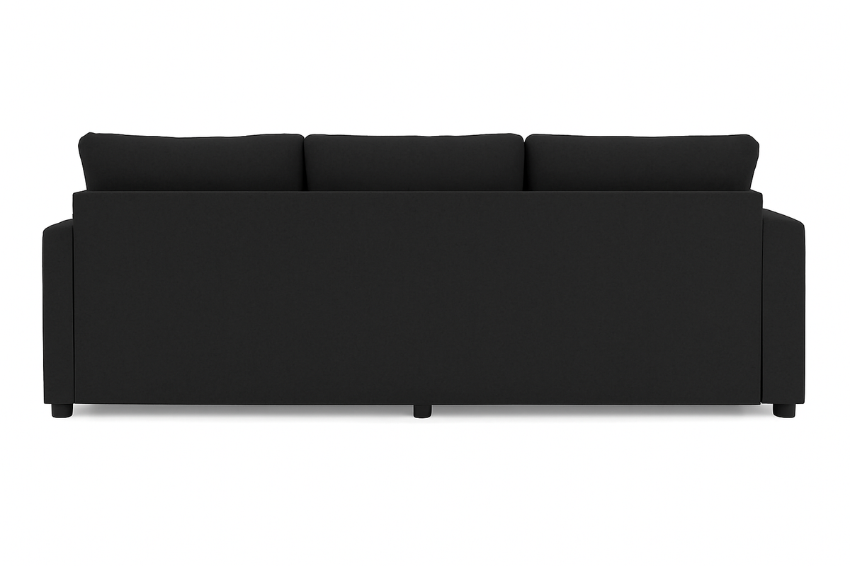 Luxury Black U Shape Sofa UK – Carnaby Large Cinema Corner Sofa