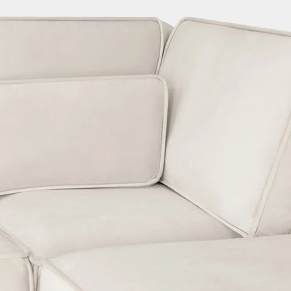 Aspen Cream U-Shape Corner Sofa – Modern Fabric Corner Sofa