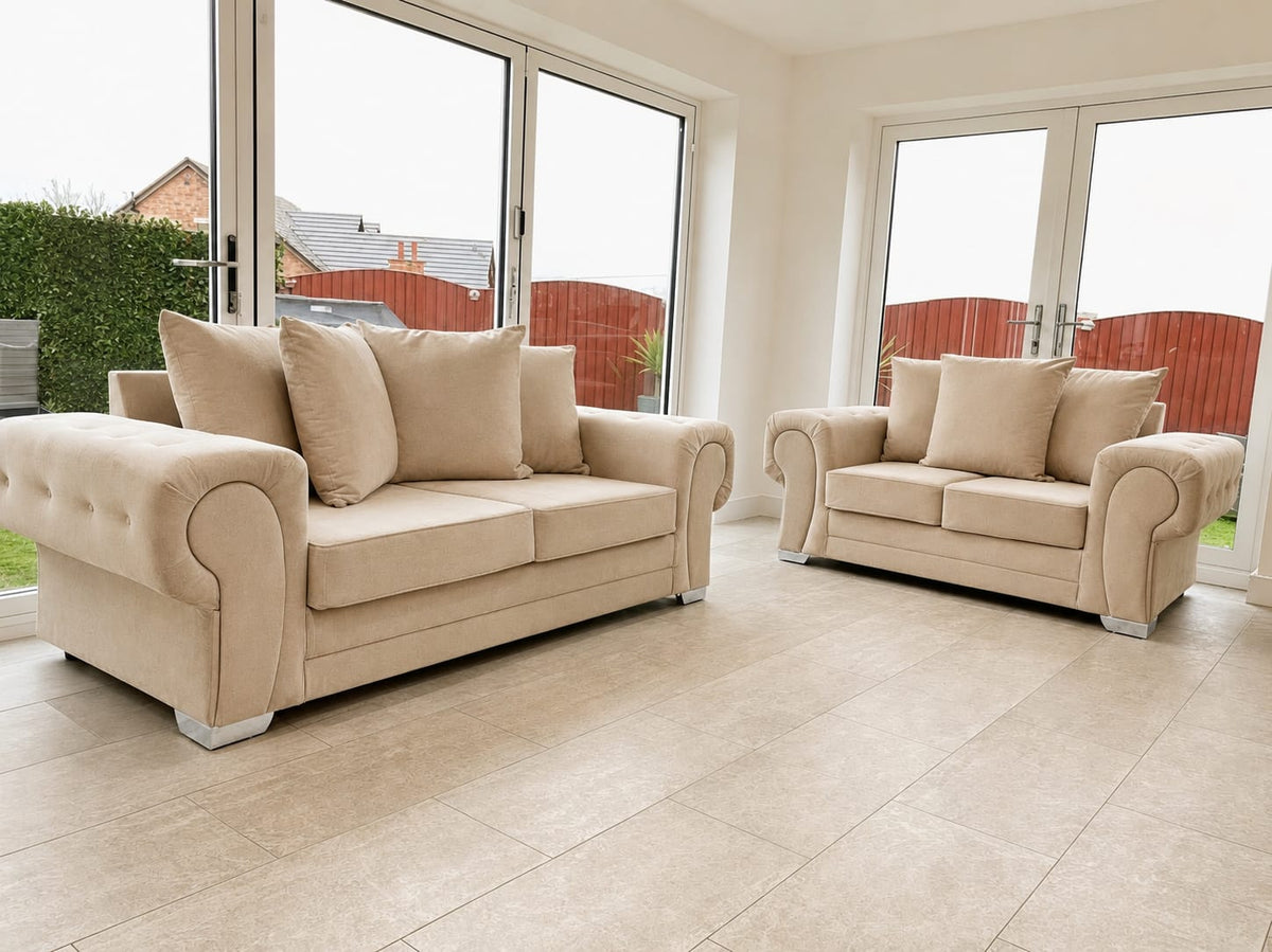 Verona Grey Armchair UK – Luxury Fabric Accent Chair for Modern Living Rooms