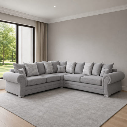 Verona Grey Armchair UK – Luxury Fabric Accent Chair for Modern Living Rooms
