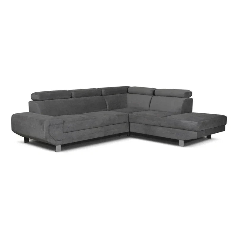 Artic Left Hand Facing Corner Sofa Bed With Storage Box - Grey