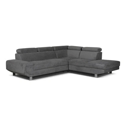 Artic Left Hand Facing Corner Sofa Bed With Storage Box - Grey