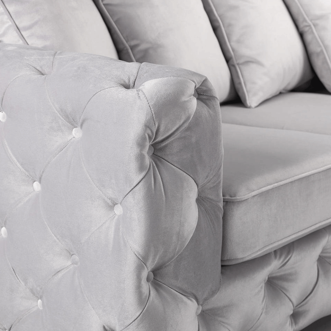 Ashton Chesterfield Corner Sofa in Velvet