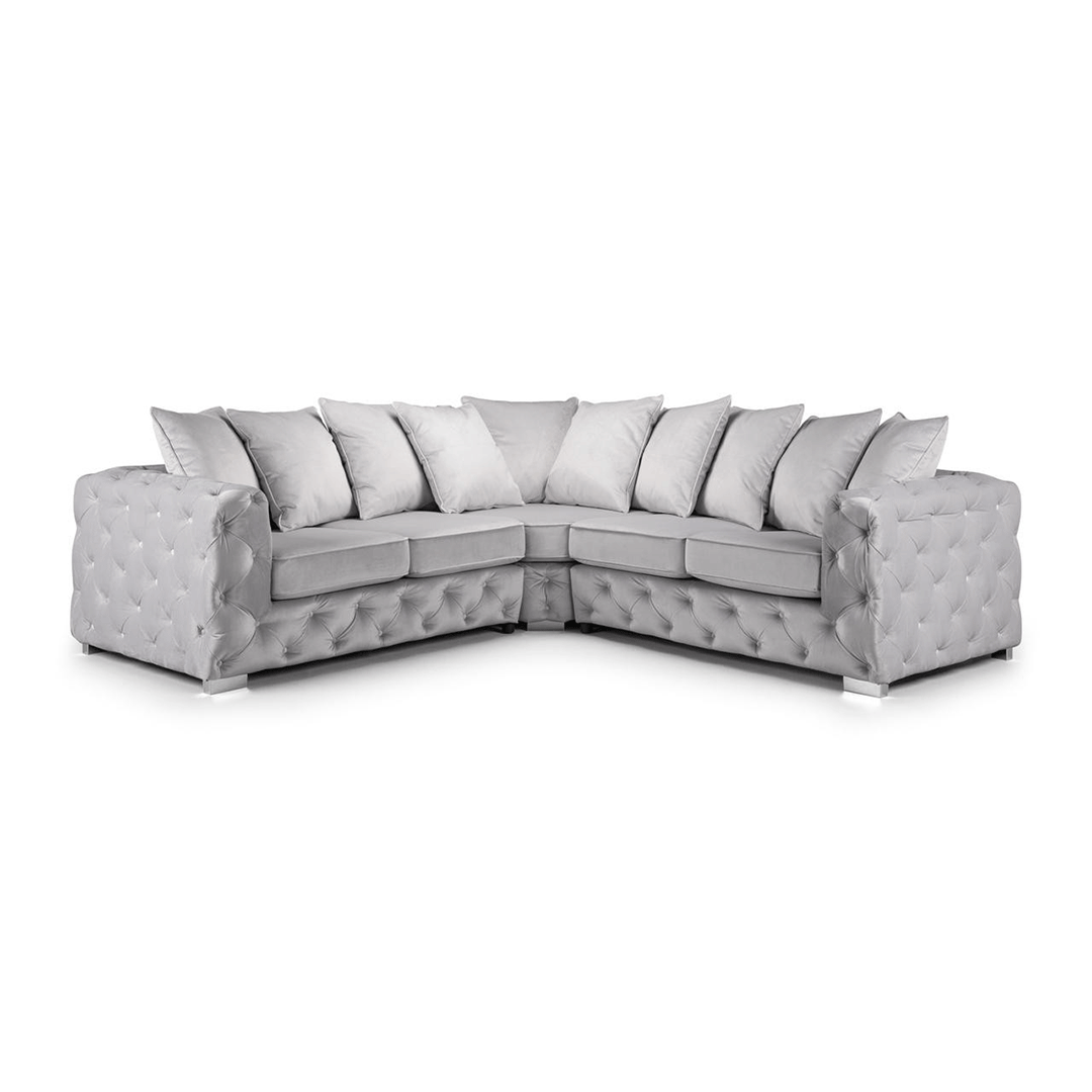 Ashton Chesterfield Corner Sofa in Velvet