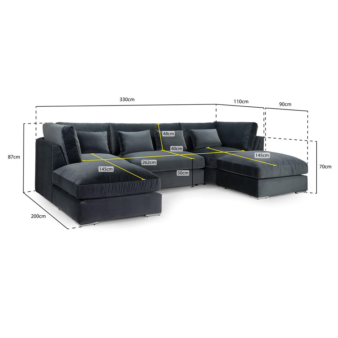 Balgravia U Shape Sofa High Back () LTD