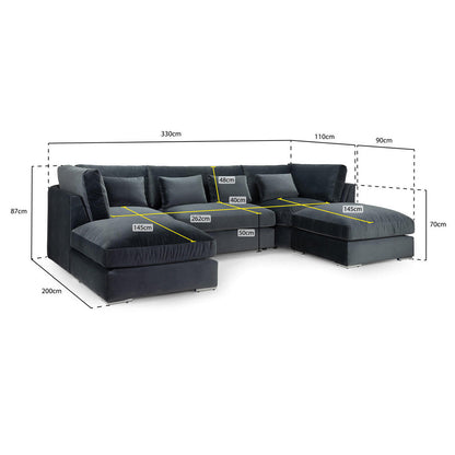 Balgravia U Shape Sofa High Back () LTD