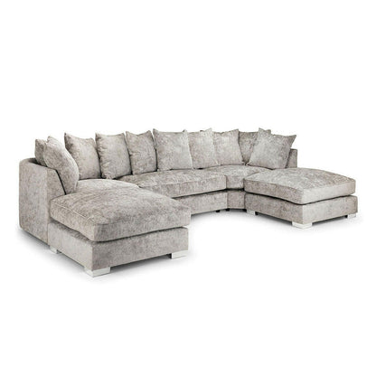 Bishop U Shape Sofa Scatter Back Truffle () LTD
